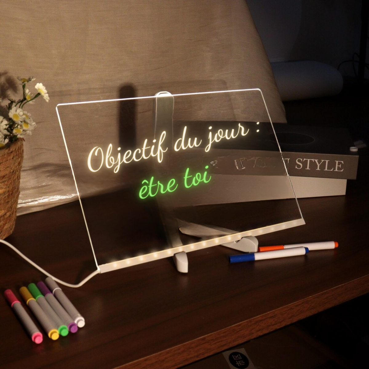 Tablette lumineuse – Le rituel des petits gestes romantiques