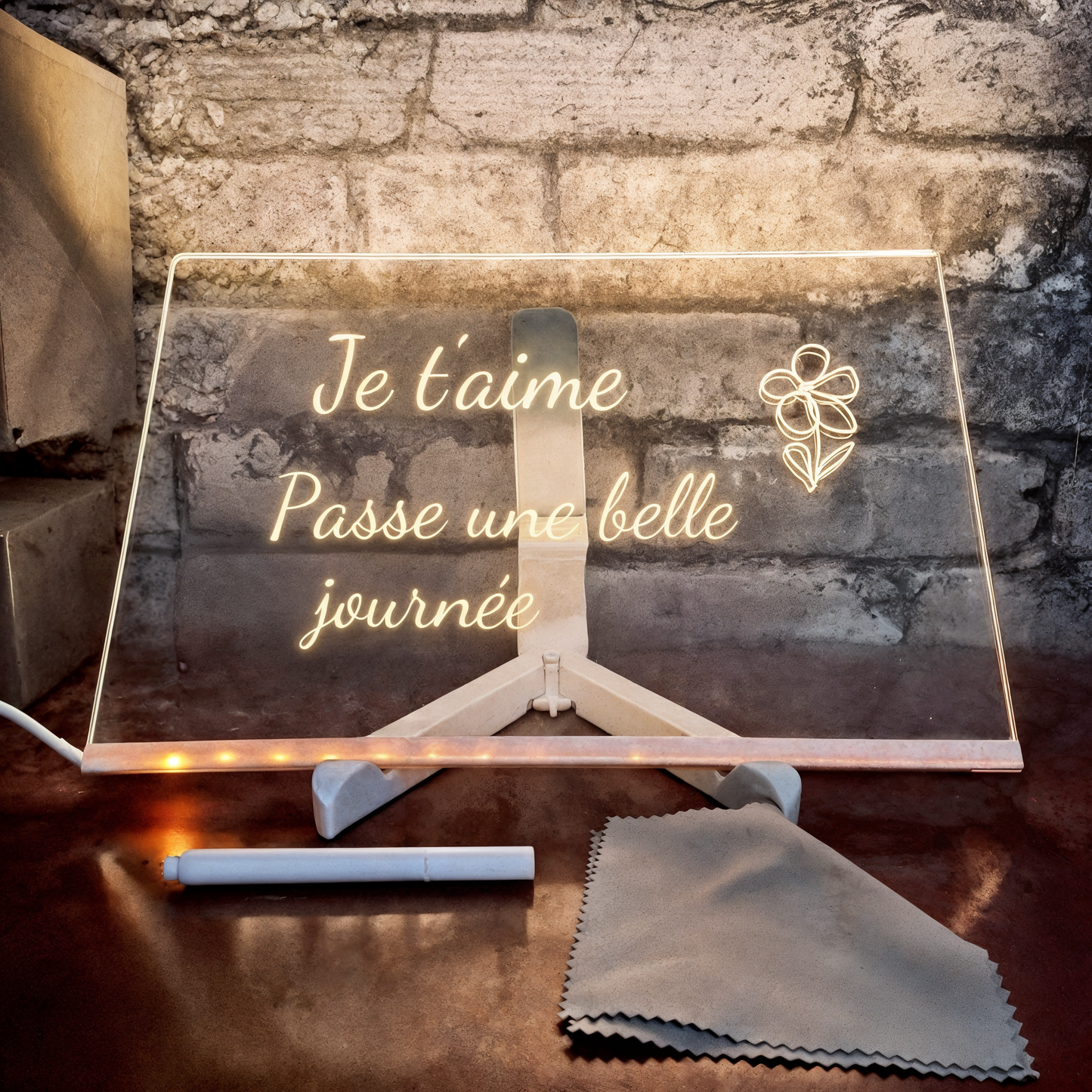 Tablette lumineuse – Le rituel des petits gestes romantiques
